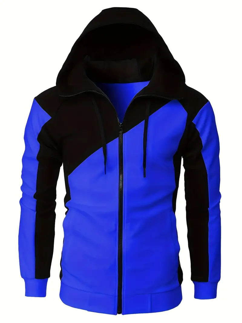 Herren Langarm-Hoodie Sportlich Modern