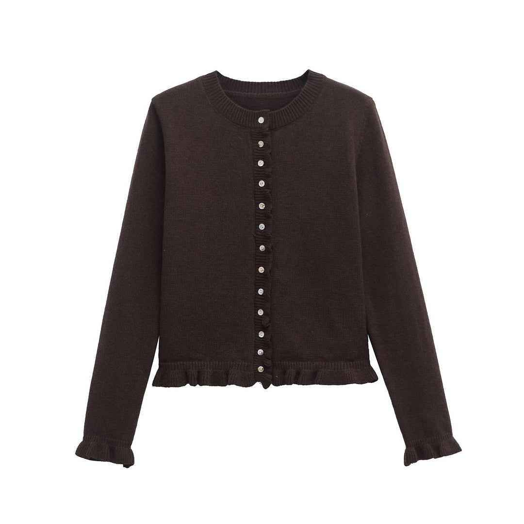 Damen Cardigan Schick Knöpfe - IdealeKleiden