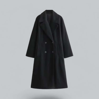 Damen Oversized Mantel Knopfverschluss Modern