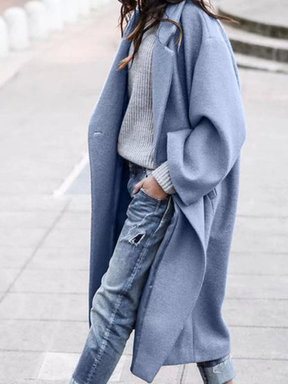 Damen Wintermantel Oversized Lang
