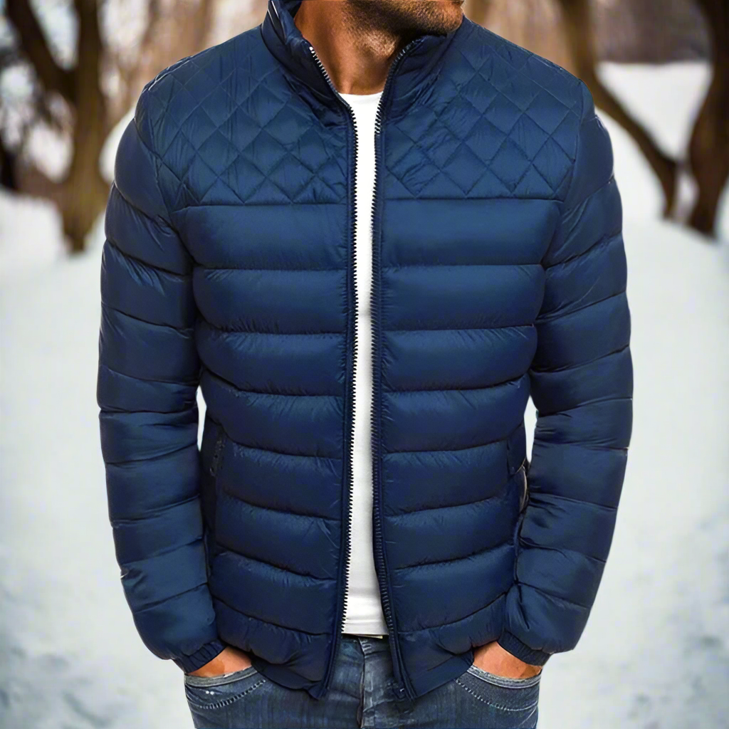 Winterjacke Damen Reißverschluss Hüftlang