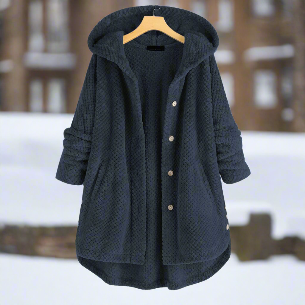 Komfortabler Bademantel Fleece Lang
