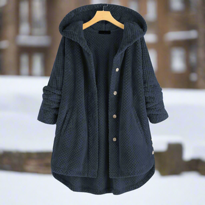 Komfortabler Bademantel Fleece Lang