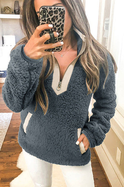 Stylische Damenjacke Langärmlig Eleganter Kragen