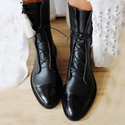 Vegane Lederstiefel Winter Warm
