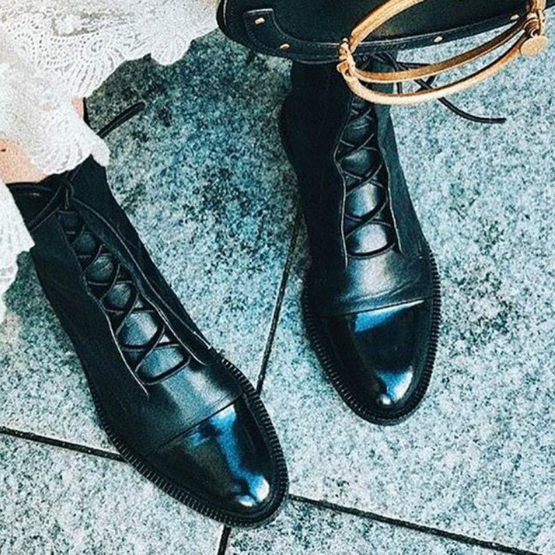 Vegane Lederstiefel Winter Warm - IdealeKleiden