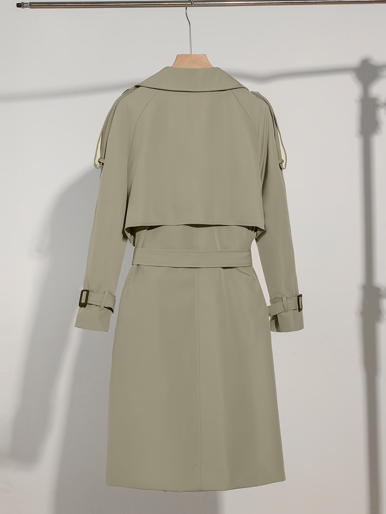 Stylischer Frauenmantel Gürtel-Design Plus Size Casual - IdealeKleiden