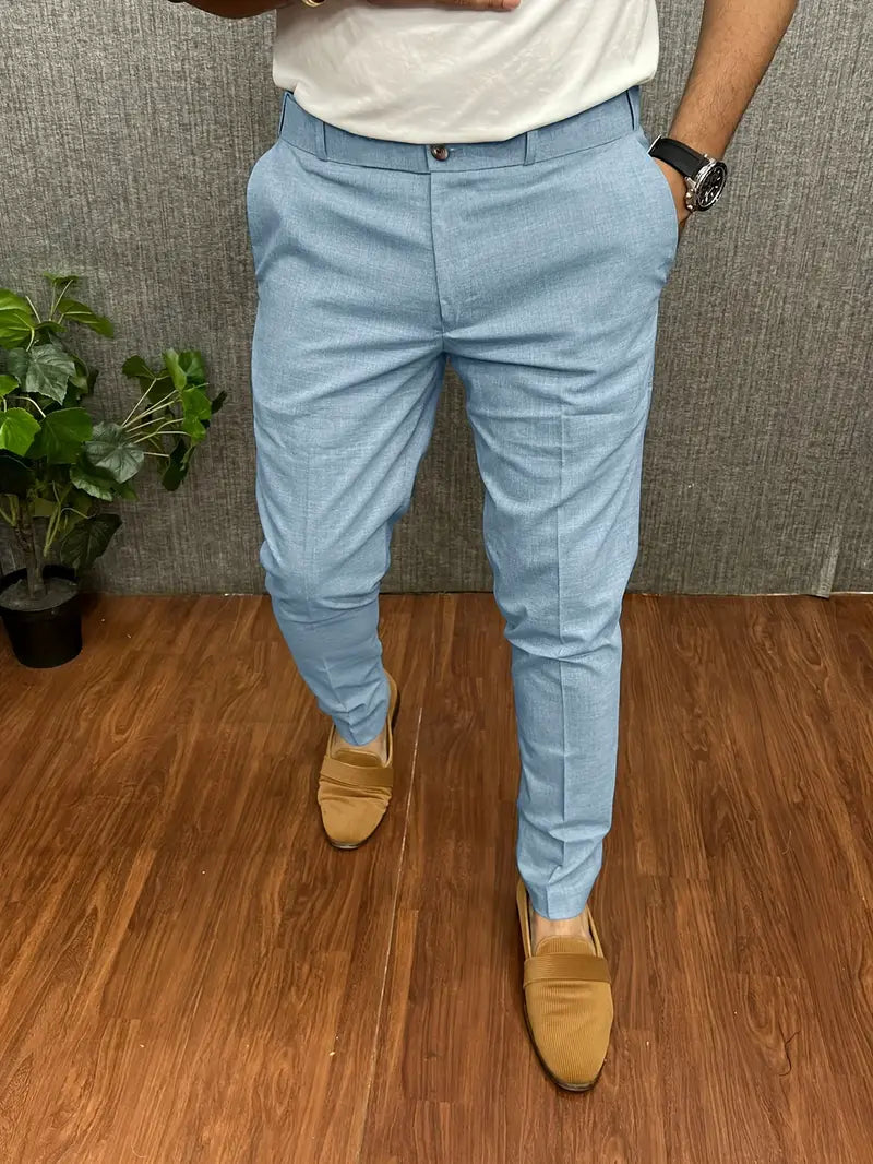 Herren Anzughose Halbformell Slim Fit
