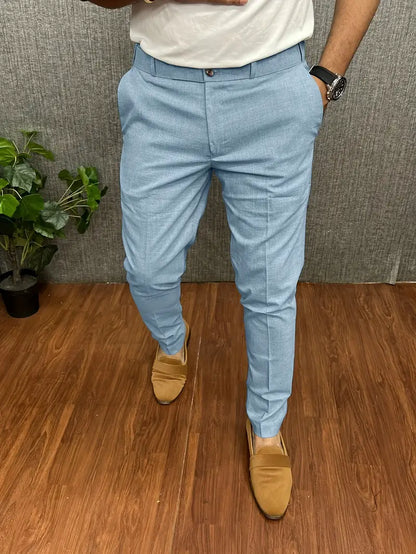 Herren Anzughose Halbformell Slim Fit