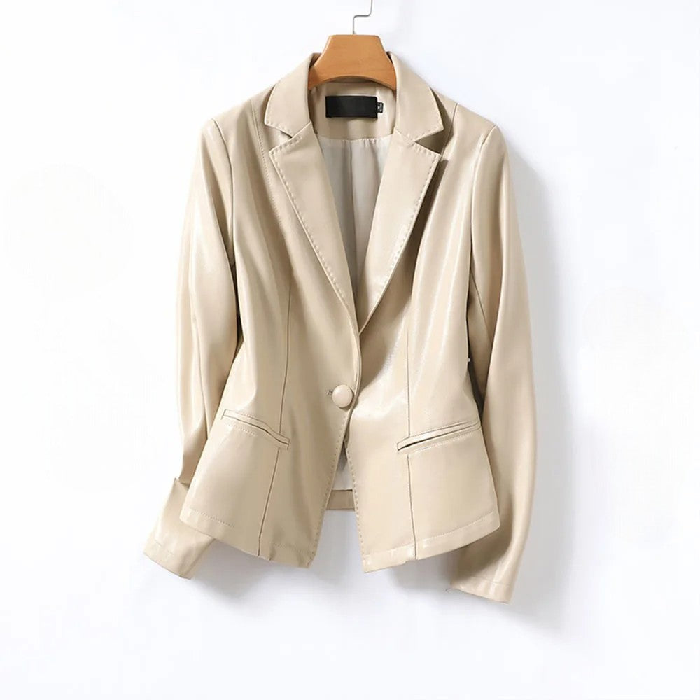 Eleganter Lederblazer aus Lammleder
