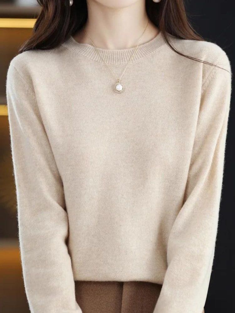 Weicher Langarm-Pullover Modern Stil