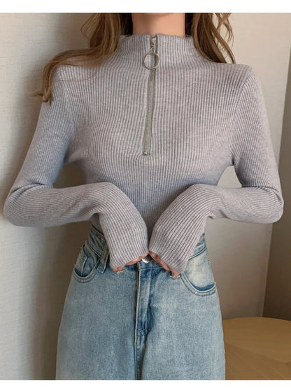 Damen Rollkragen Pullover Weich und Warm