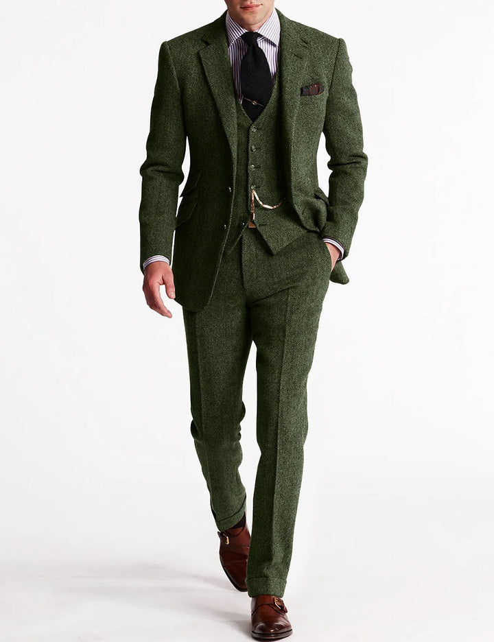 Herren Anzugsset 3-teilig Elegante Kombination