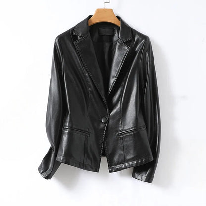 Eleganter Lederblazer aus Lammleder