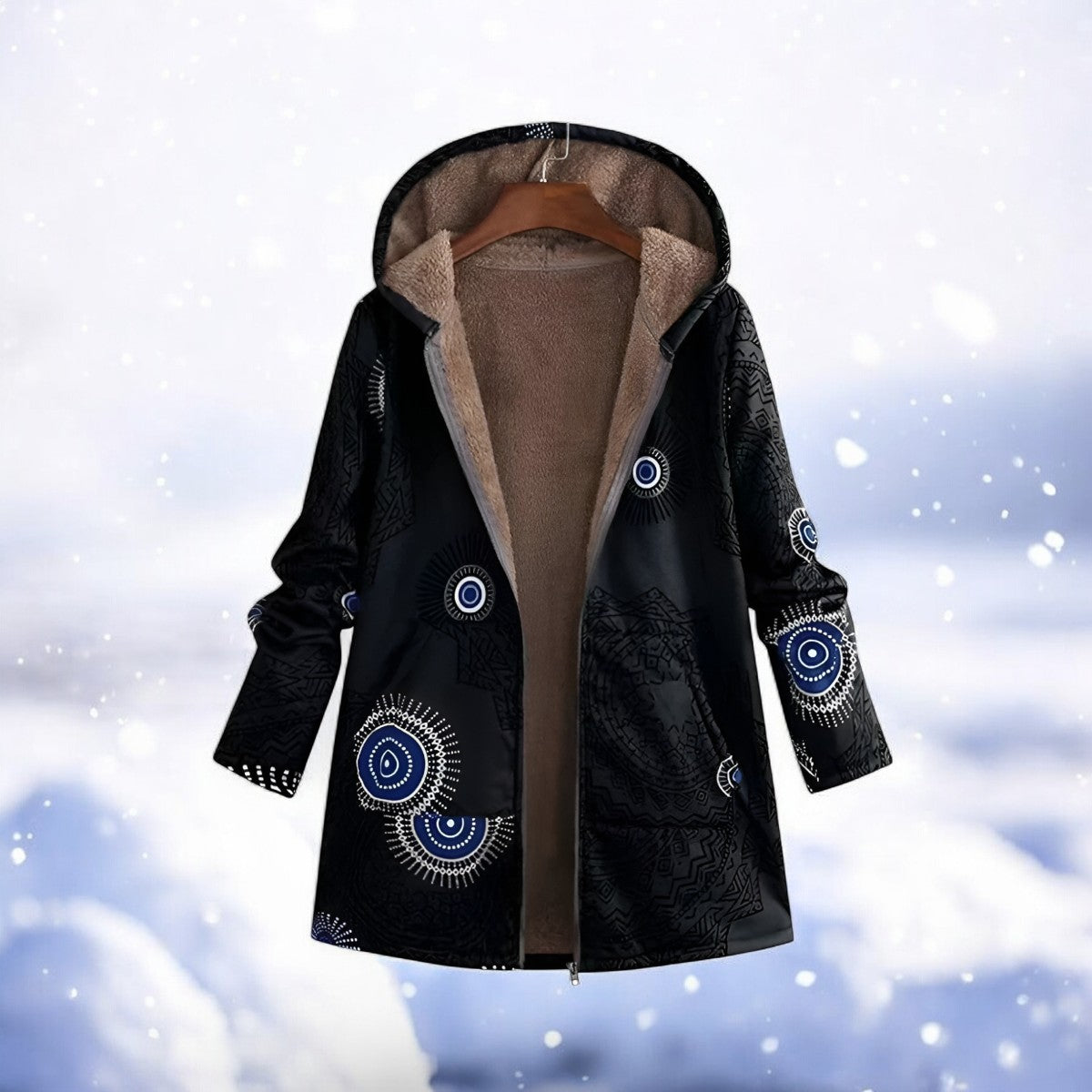 Winterparka Damen Rot Warm