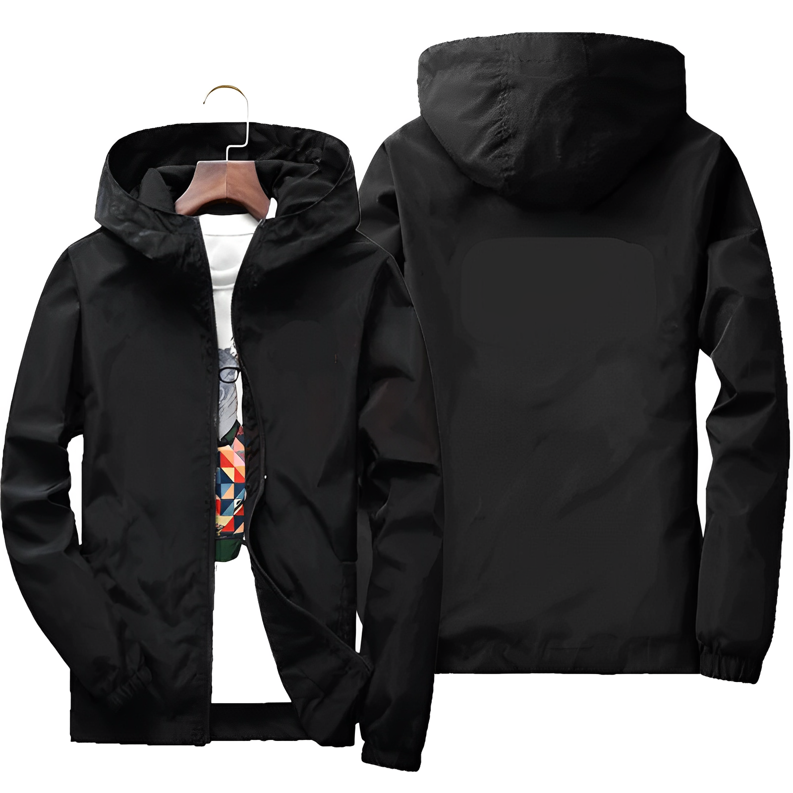 Praktische Windbreaker Herren Jacke Sportlich - IdealeKleiden