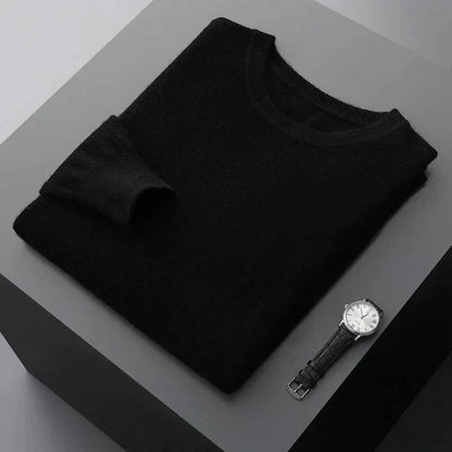 Herren Pullover Klassisch Rundhals Elegante Optik