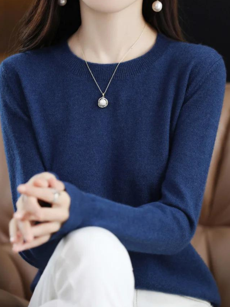 Weicher Langarm-Pullover Modern Stil