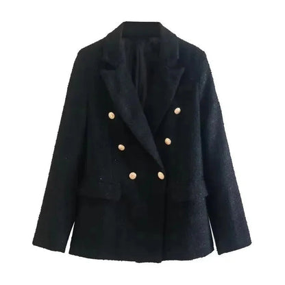 Stylischer Damen Blazer Tweed Optik