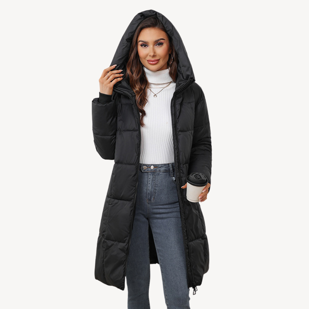 Warmes Daunenparka Damen Kapuze