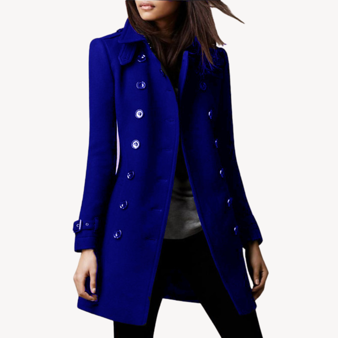 Damen Wollmantel Elegant Kurz