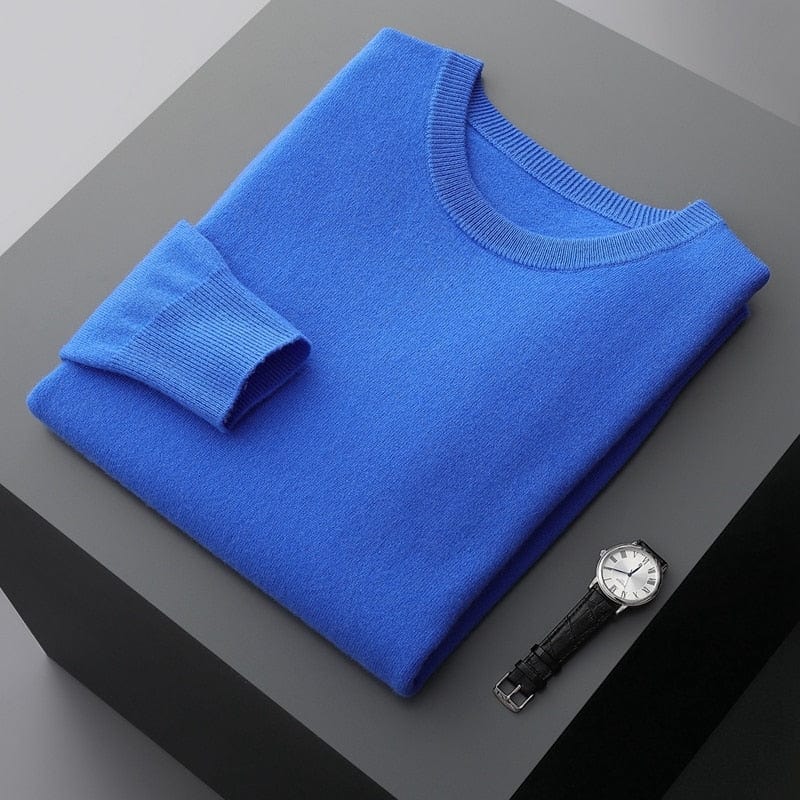 Herren Pullover Klassisch Rundhals Elegante Optik