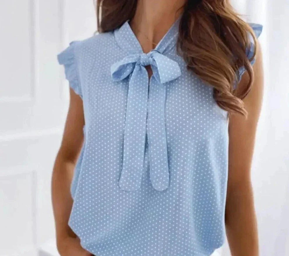 Frauen Bluse Rüschendetail Bürochic