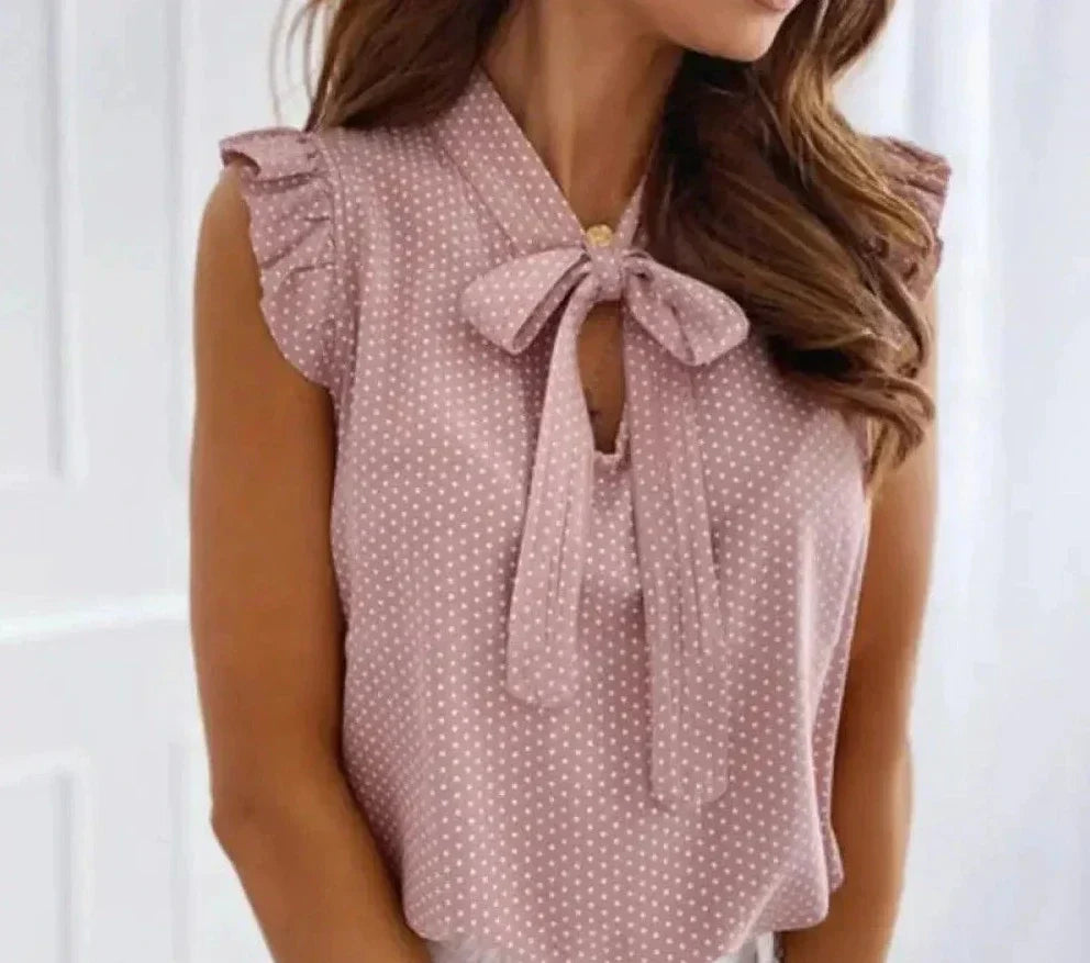 Frauen Bluse Rüschendetail Bürochic