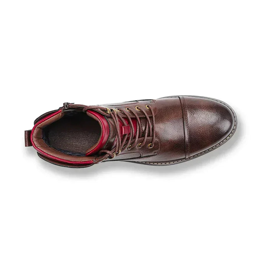 Herren Stiefel Oxford Elegant Lederschuhe - IdealeKleiden