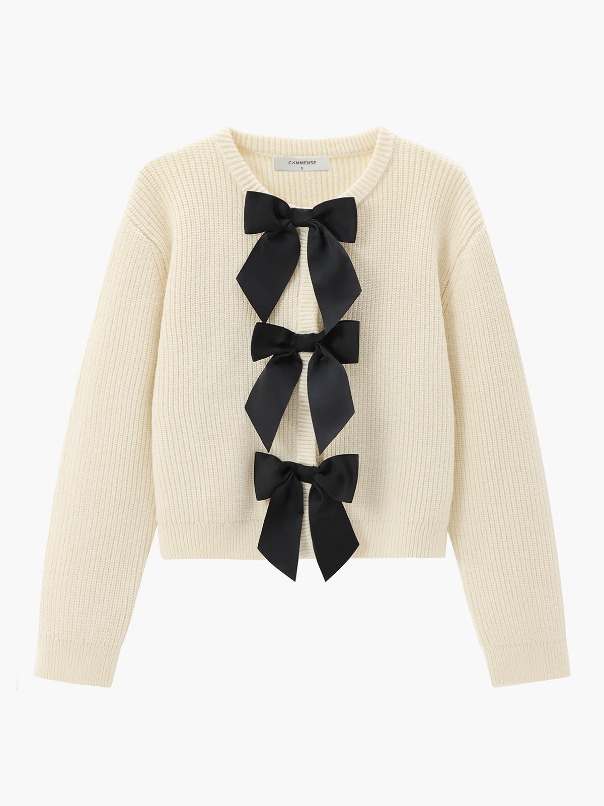 Stylisher Damenpullover mit Bow-Detail