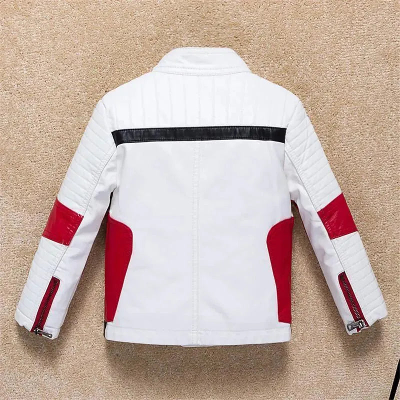 Jugendliche Lederjacke Trendy Style - IdealeKleiden