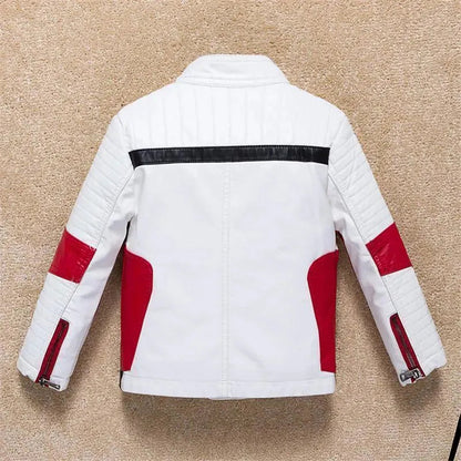 Jugendliche Lederjacke Trendy Style - IdealeKleiden