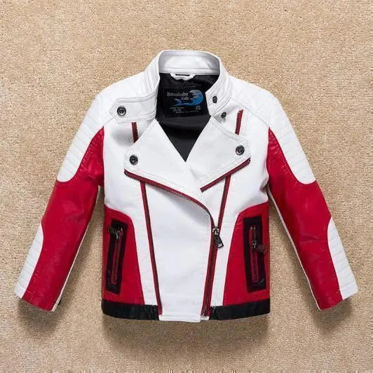 Jugendliche Lederjacke Trendy Style