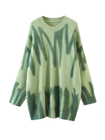 Damen Strickpullover Streifen Design