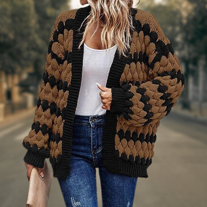 Cardigan mit Offener Vorderseite Weich und Warm
