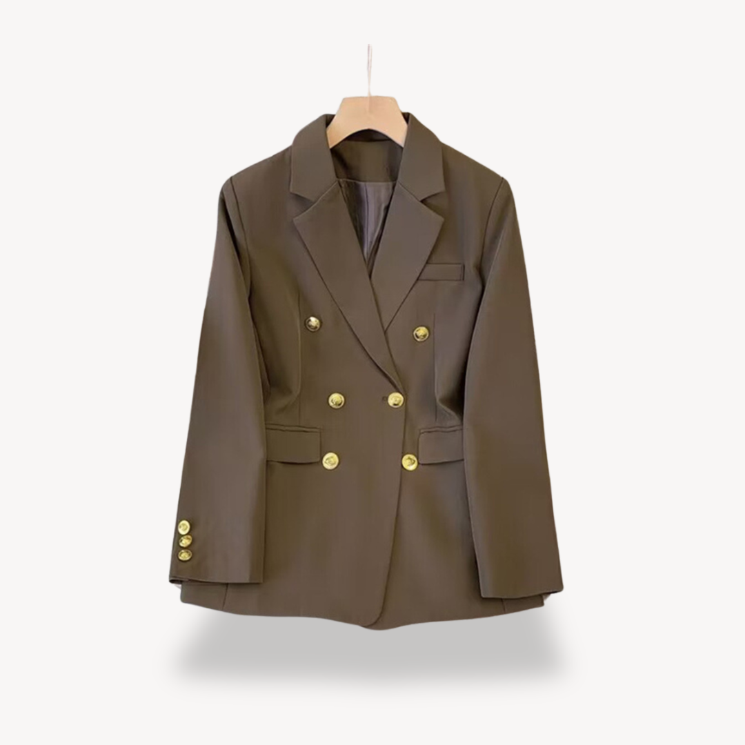 Damen Blazer Doppelreiherschluss Elegant