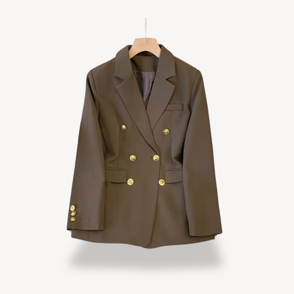 Damen Blazer Doppelreiherschluss Elegant