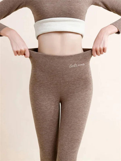 Damen Winterhose Fleece - Warme Leggings Figurbetont