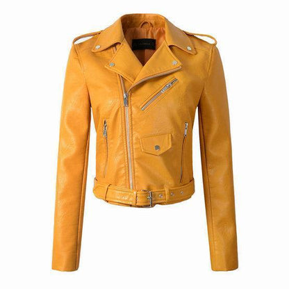 Damen Lederjacke Soft Bikerstyle
