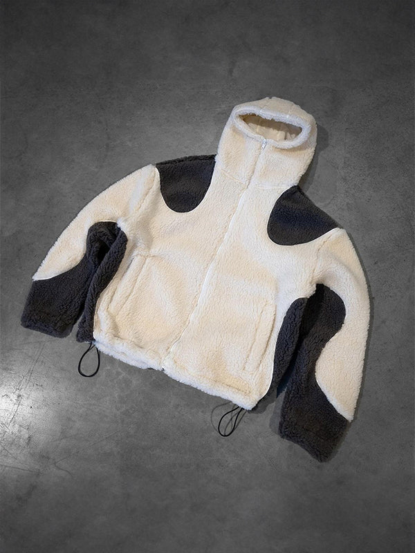 Bunte Oversized Hoodie Lange Ärmel Fleece