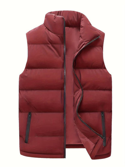 Wattierte Winterweste Herren Warm Isoliert