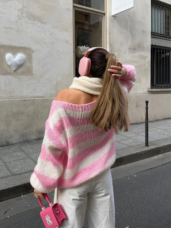 Bequeme Strickpullover Damen Komfortabel Leicht