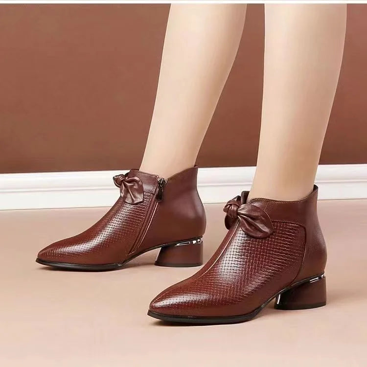 Damen Stiefel Hoch Hacken Elegance