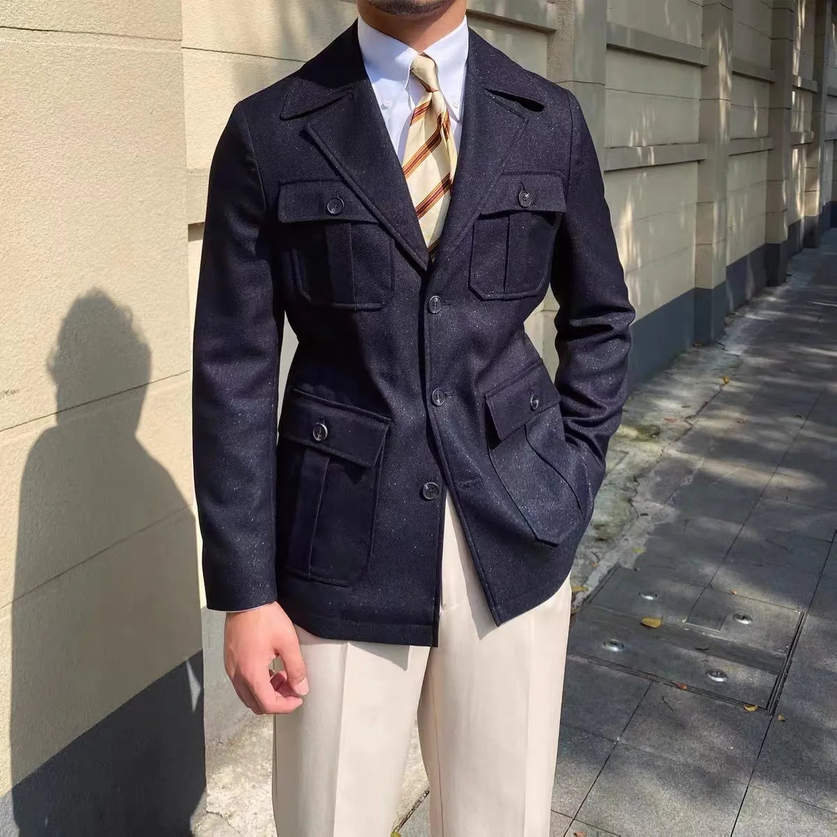 Eleganter Wintermantel Damen Schneiderkragen