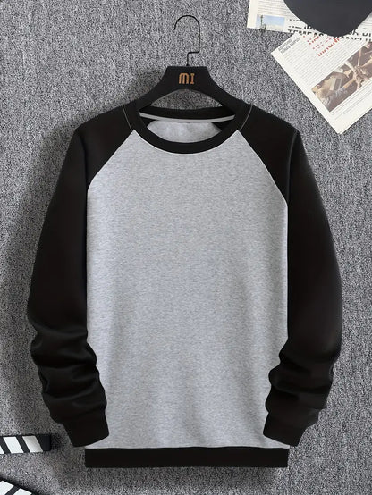 Lässiger Rundhalspullover Männer Trendy Casual - IdealeKleiden