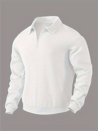 Herren Pullover 1/4 Zip Modern Stil