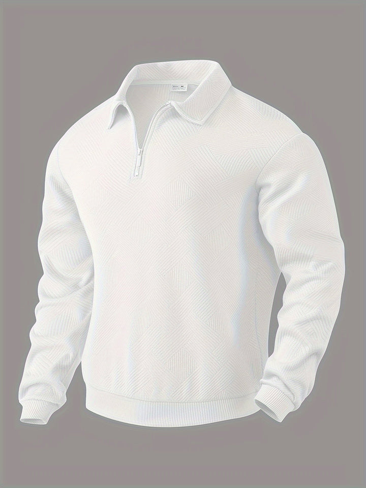 Herren Pullover 1/4 Zip Modern Stil