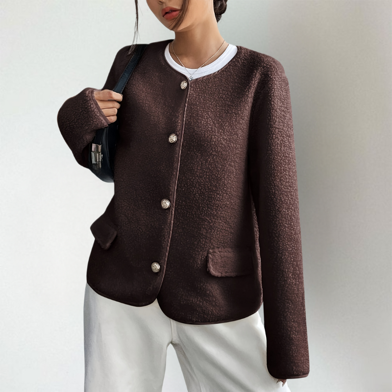 Modischer Strickcardigan Offener Vorderteil - IdealeKleiden