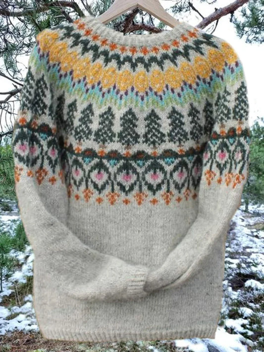 Herren Pullover Rundhals Baumwolle Warm - IdealeKleiden