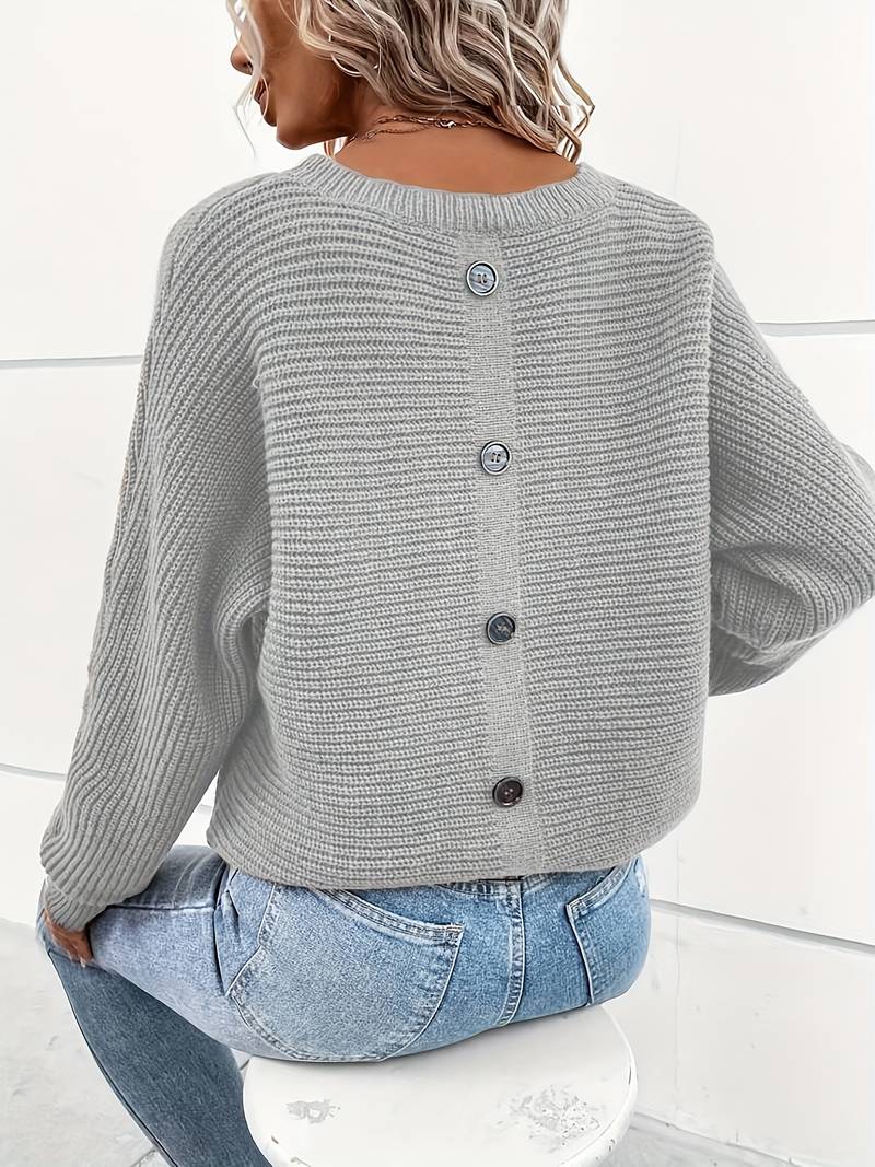 Eleganter Rundhalspullover Frühjahr Trend
